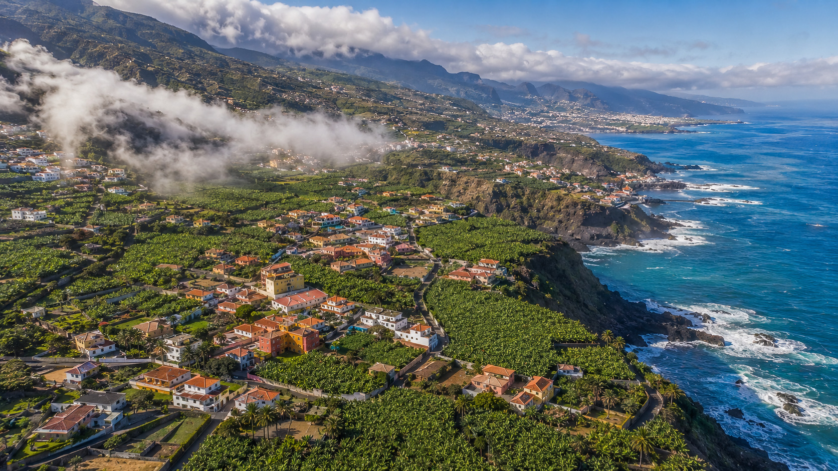 La Orotava — kanarisk arkitektur, vinkällare och utsikt över norra kusten.